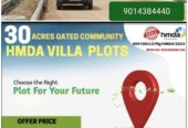 30 acres mega villa project minimum 167 sq yards Taramatipet