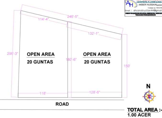 1 Acre Farm Land In Peddaumanthal