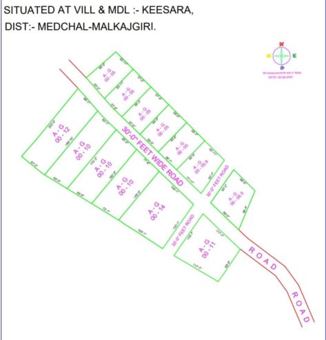 100 Gunthas Farm Land at Keesara