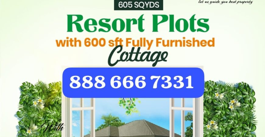 5 Gunthas Plot with 400 Sft Fully Furnished Cottage