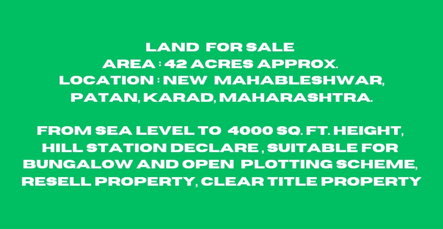 42 Acres Land in New Mahableshwar