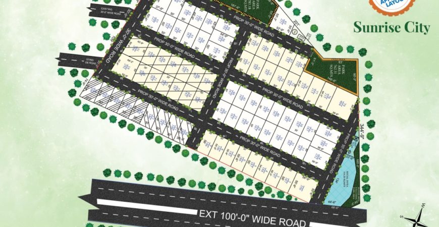 SunRise city Residential Villa Plot Projects