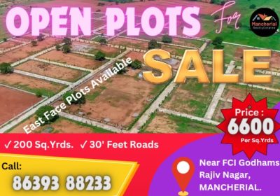 Open PLOT for Sale in Gopalwada – MANCHERIAL