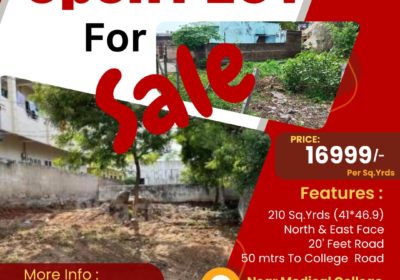 Open PLOT for Sale in CollegeRoad – MANCHERIAL