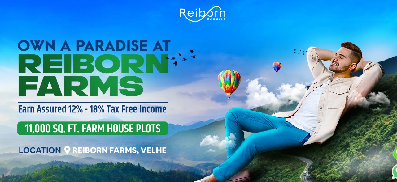 REIBORN FARMS @Velhe Village, Bhatghar Dam PUNE - Farm Land Estate