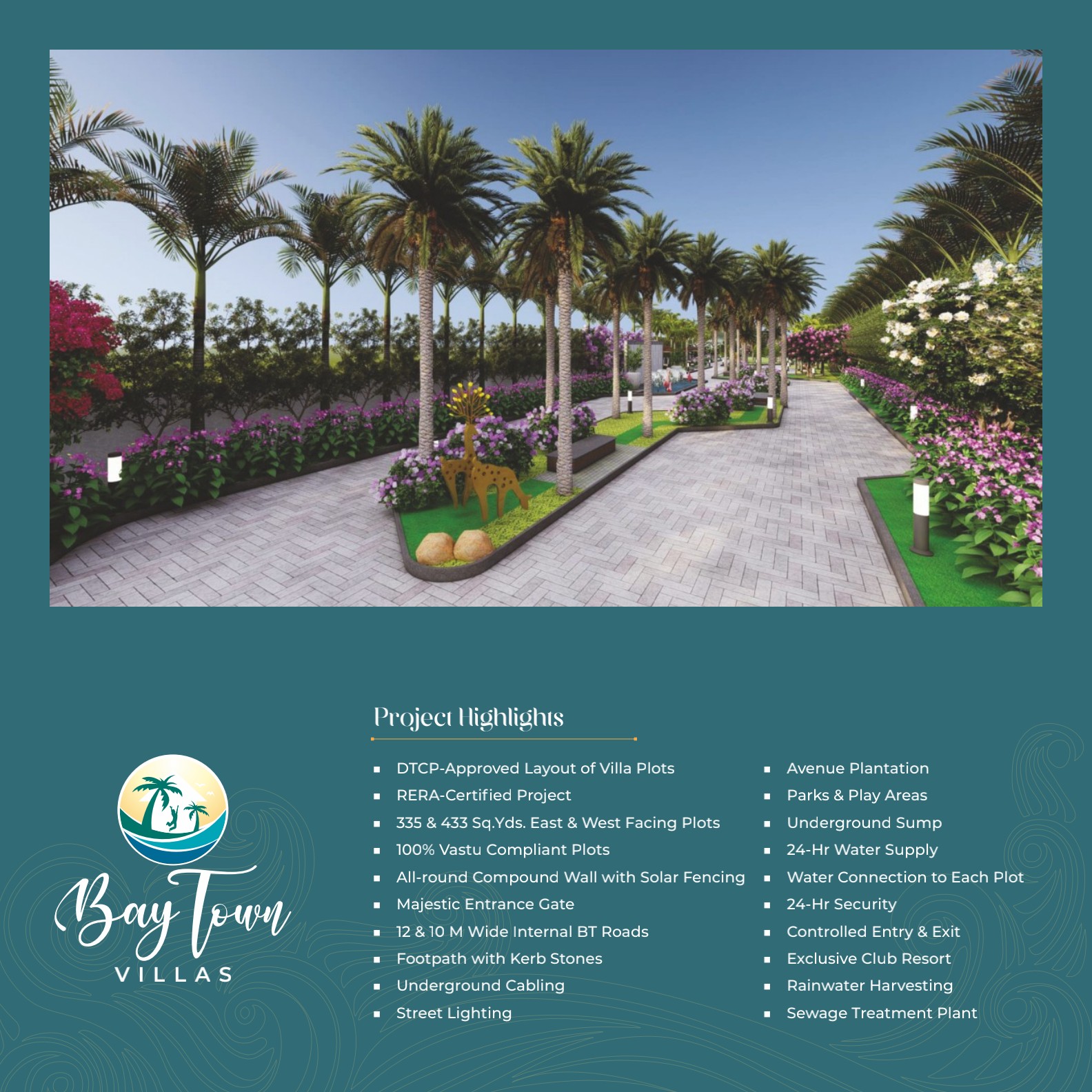 Villa Plots in Bapatla Bay Town Villas & Resorts - Farm Land Estate